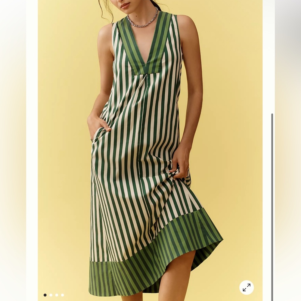 Simon miller Mar Printed Poplin Midi Dress